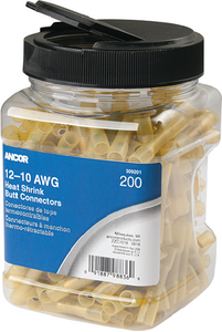 ANCOR 309201 12-10 AWG HS BUTT CON 200 PK