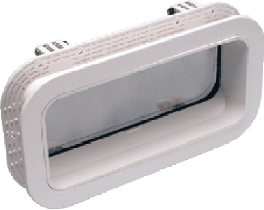 BECKSON MARINE PO512-WC-10 5X12 SELF-DRAIN PORTLITE WHITE