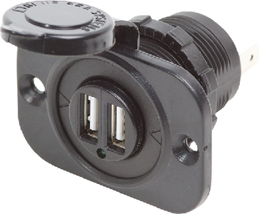 BLUE SEA SYSTEMS 1016 12/24VDC DUAL USB 2.1A