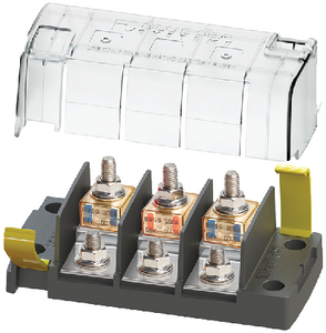 BLUE SEA SYSTEMS 5194-BSS FUSE BLOCK MRBF 3CIRC IND