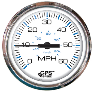 FARIA INSTRUMENTS F33839 CHES S/S WHT GPS SPEEDO 60 MPH