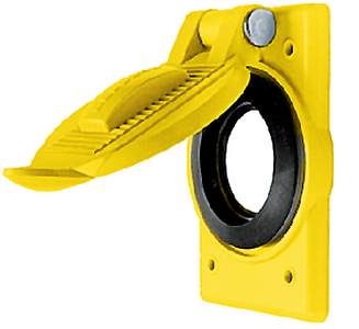 HUBBELL HBL74CM25WOA WATERPROOF COVER YELLOW