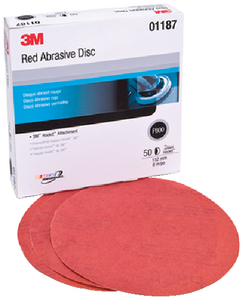 3M 01224 RED HOOKIT DISC 6 P120A 50/BX