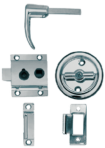 PERKO 1280DP0CHR LATCH SET FLUSH STRIKE