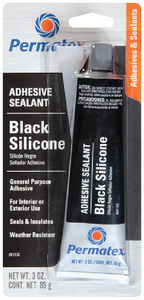 PERMATEX 81158 BLK. SILICONE ADHESIVE SEALANT