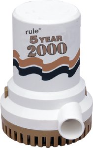 RULE 09 5 YEAR 2000 GPH PUMP 12V
