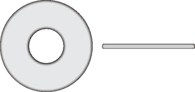 SEACHOICE SC3088 3/8 FLT WSH 1" OD NYL 100/BG