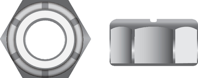 SEACHOICE SC3516 M8-1.25 NYL INS LCKNT SS 50/BG