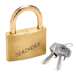 SEACHOICE 37201 SOLID BRASS PADLOCK-1.25