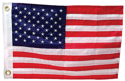 SEACHOICE 78211 US FLAG SEWN-12X18 DELUXE