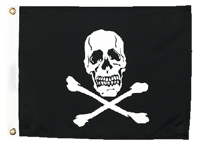 SEACHOICE 78251 JOLLY ROGER FLAG 12X18
