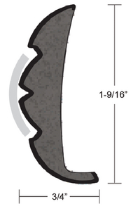 TACO METALS V21-9959WHC60D RIG VYN FLEX COR WH 1-9/16 60'