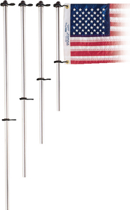 TAYLOR 916 ALUM FLAG POLE W/ FLAG CLIPS