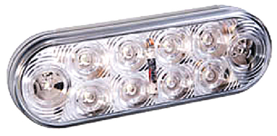 FULTON/WESBAR (CEQUENT) 283565 LED 6"OVAL WHT BKUP LT GRM MNT